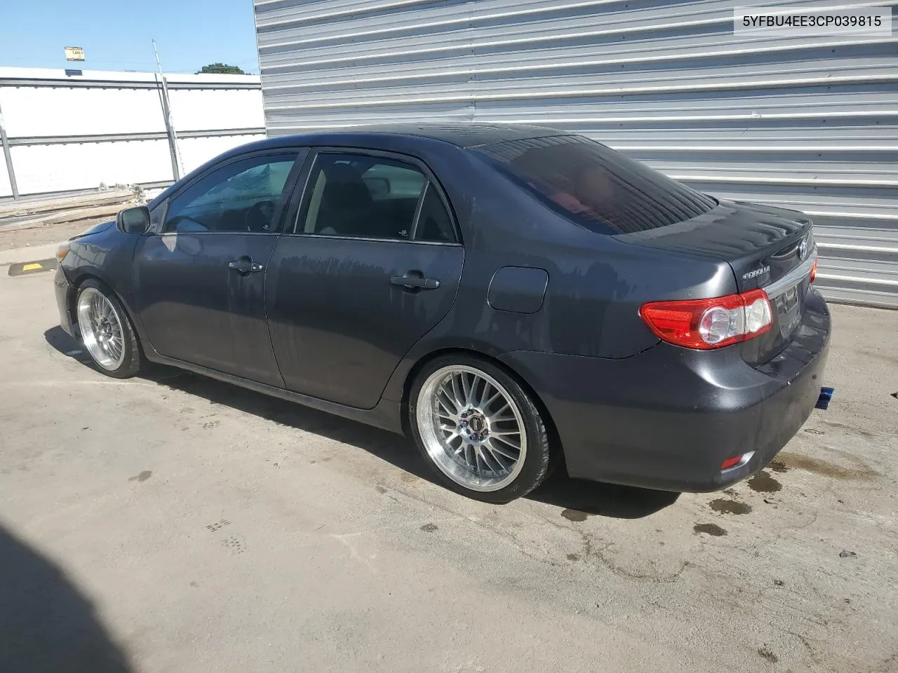 2012 Toyota Corolla Base VIN: 5YFBU4EE3CP039815 Lot: 67741794