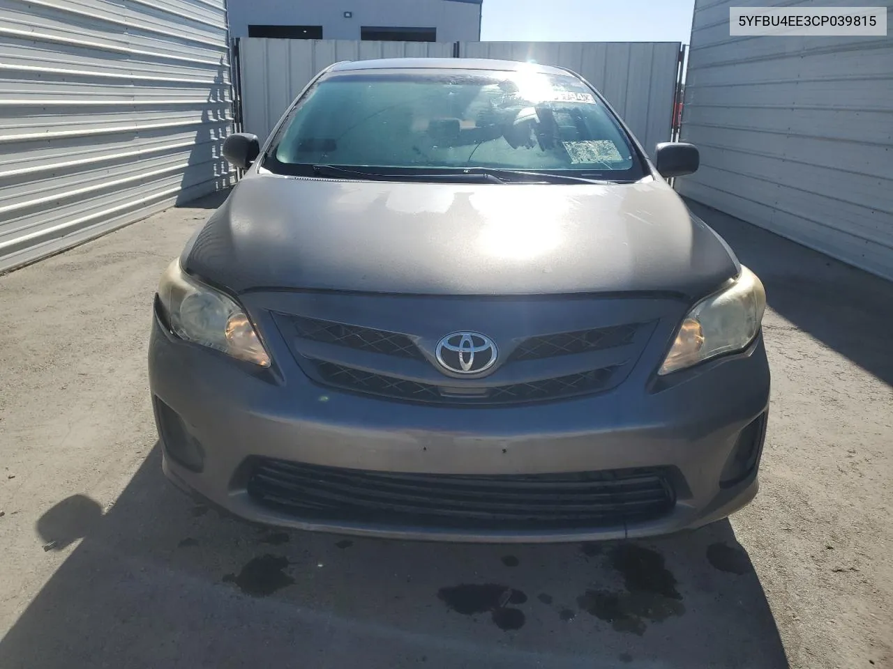 2012 Toyota Corolla Base VIN: 5YFBU4EE3CP039815 Lot: 67741794