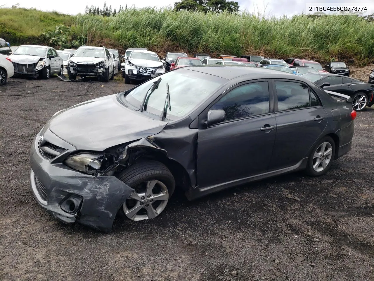 2012 Toyota Corolla Base VIN: 2T1BU4EE6CC778774 Lot: 68299814