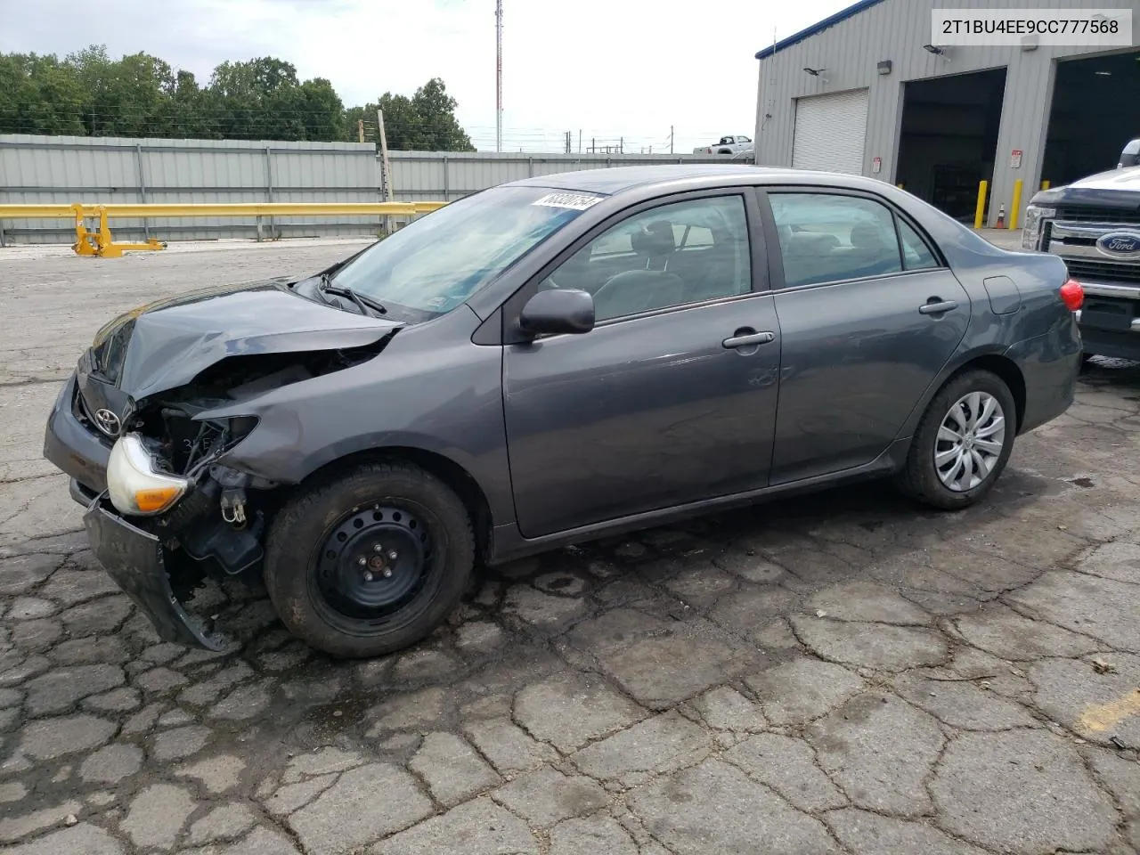 2012 Toyota Corolla Base VIN: 2T1BU4EE9CC777568 Lot: 68320754