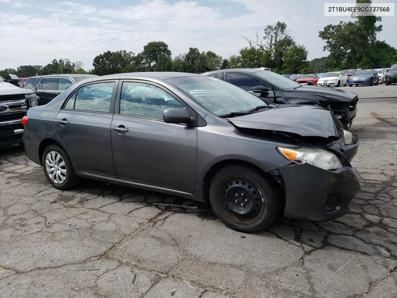 2012 Toyota Corolla Base VIN: 2T1BU4EE9CC777568 Lot: 68320754