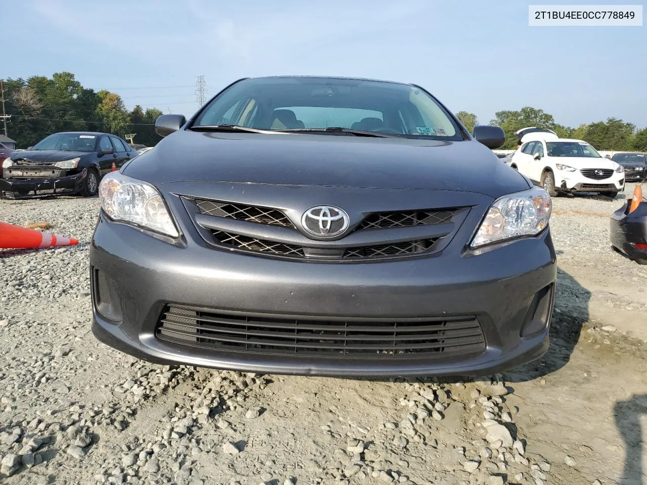 2012 Toyota Corolla Base VIN: 2T1BU4EE0CC778849 Lot: 69249454