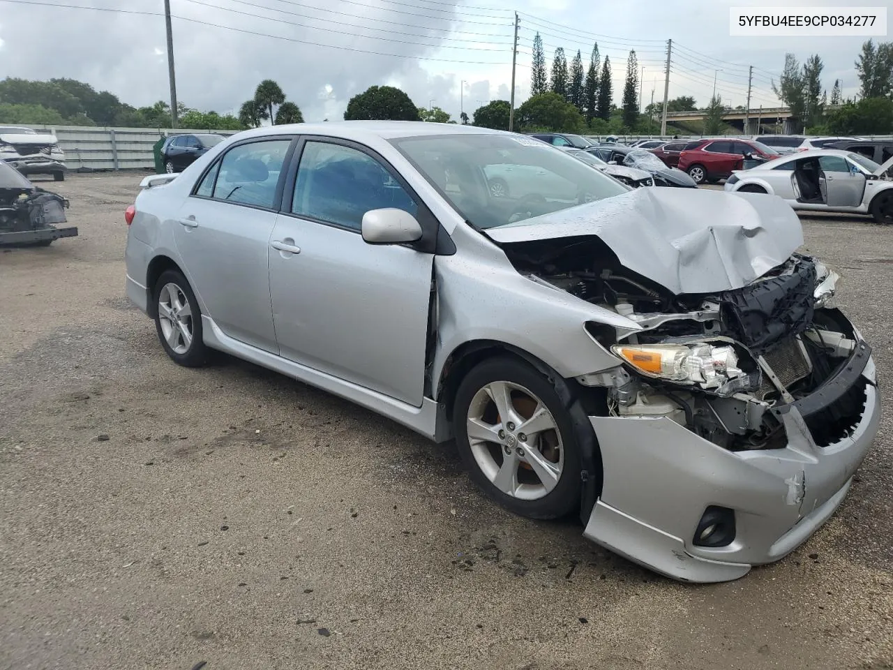 2012 Toyota Corolla Base VIN: 5YFBU4EE9CP034277 Lot: 69380404