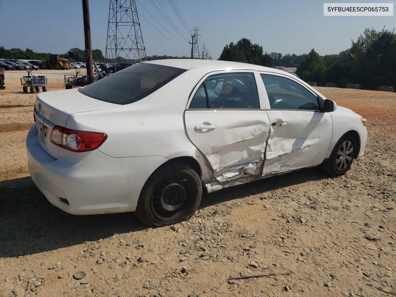 2012 Toyota Corolla Base VIN: 5YFBU4EE5CP065753 Lot: 69576884