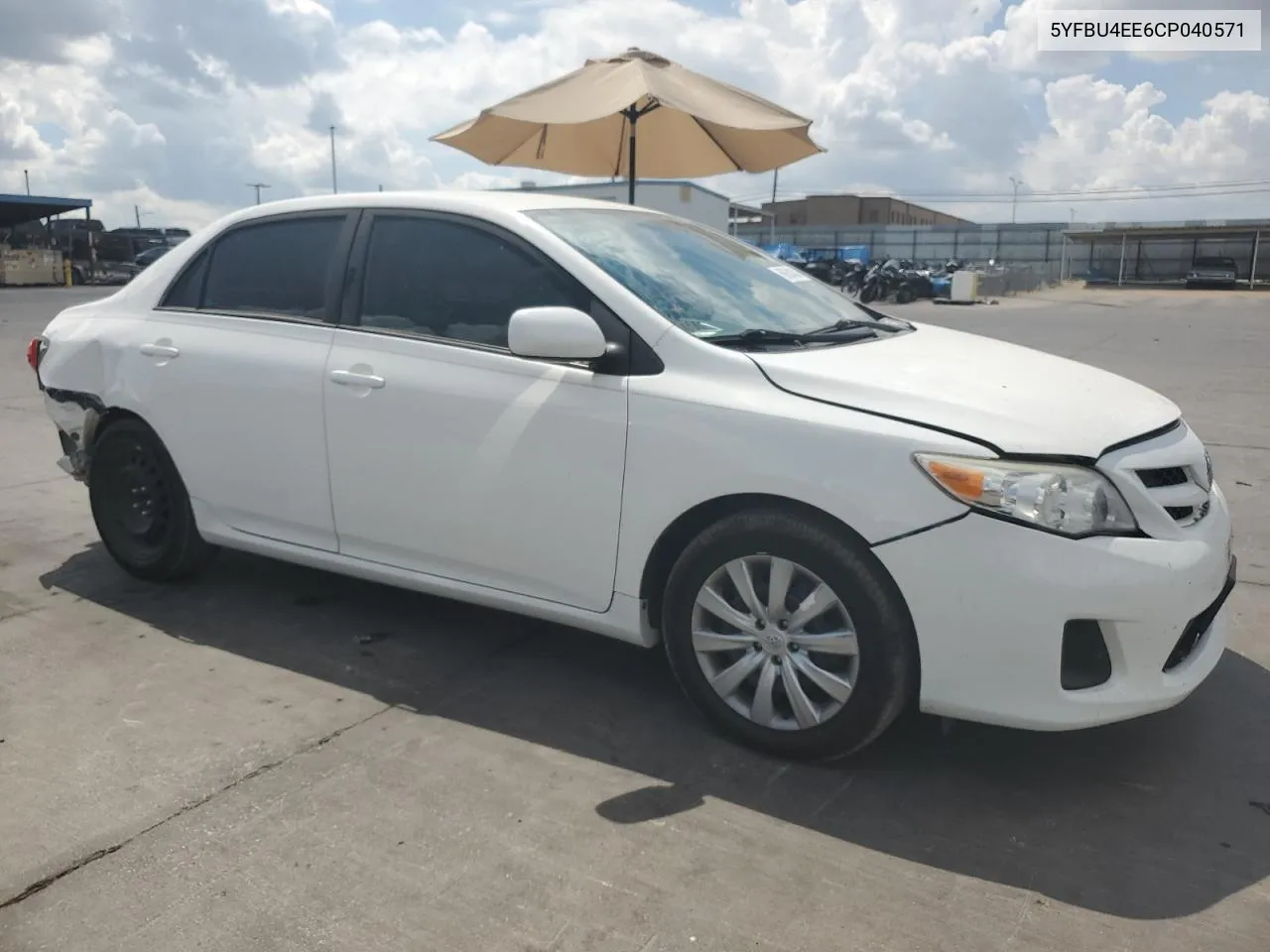 2012 Toyota Corolla Base VIN: 5YFBU4EE6CP040571 Lot: 69634384