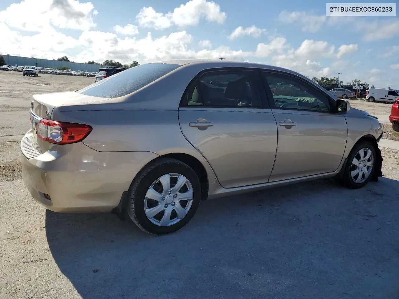 2012 Toyota Corolla Base VIN: 2T1BU4EEXCC860233 Lot: 69685244