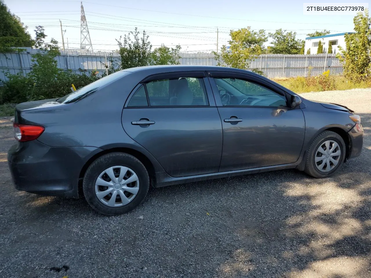 2012 Toyota Corolla Base VIN: 2T1BU4EE8CC773978 Lot: 69872584