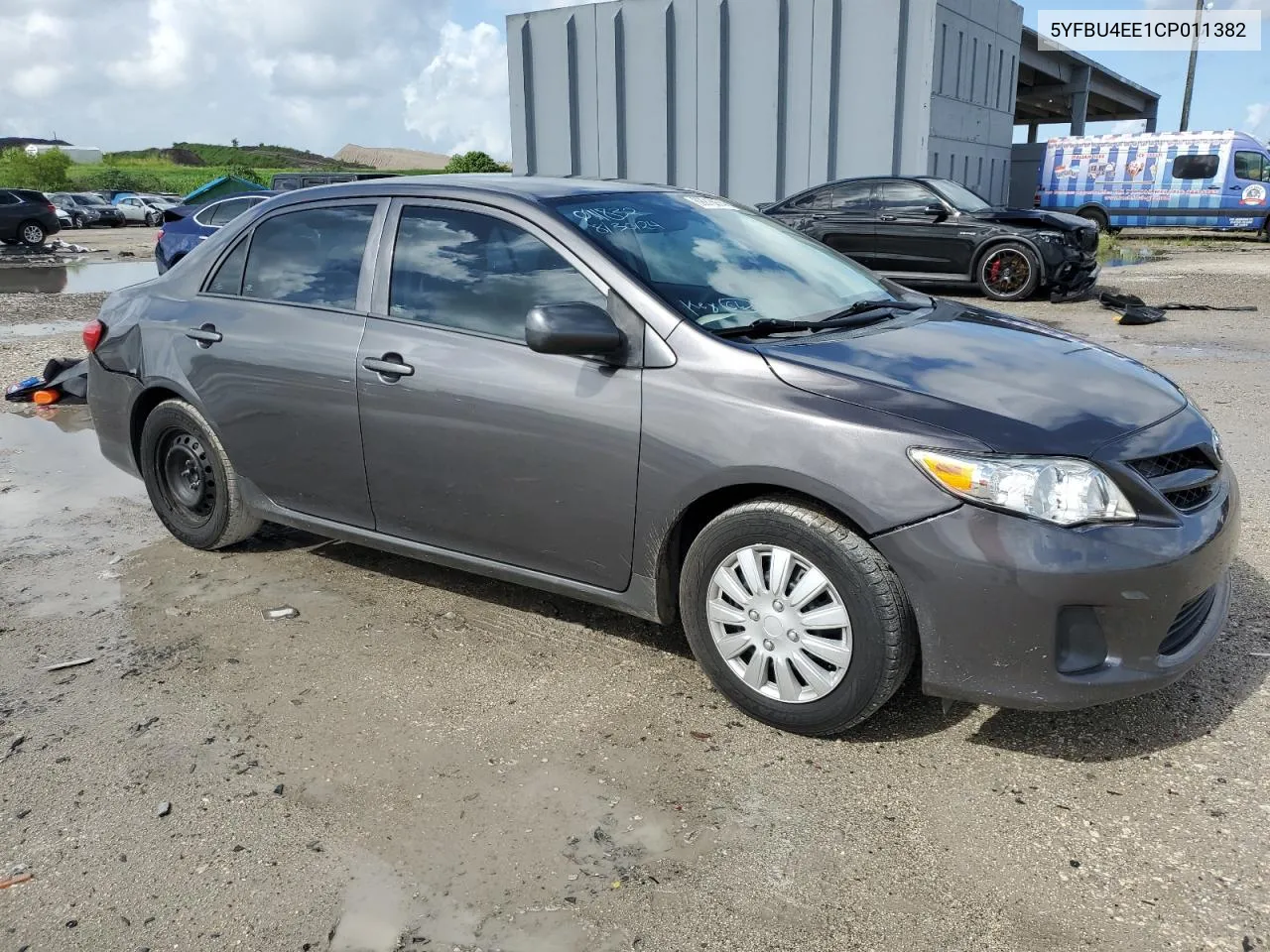 2012 Toyota Corolla Base VIN: 5YFBU4EE1CP011382 Lot: 69916974