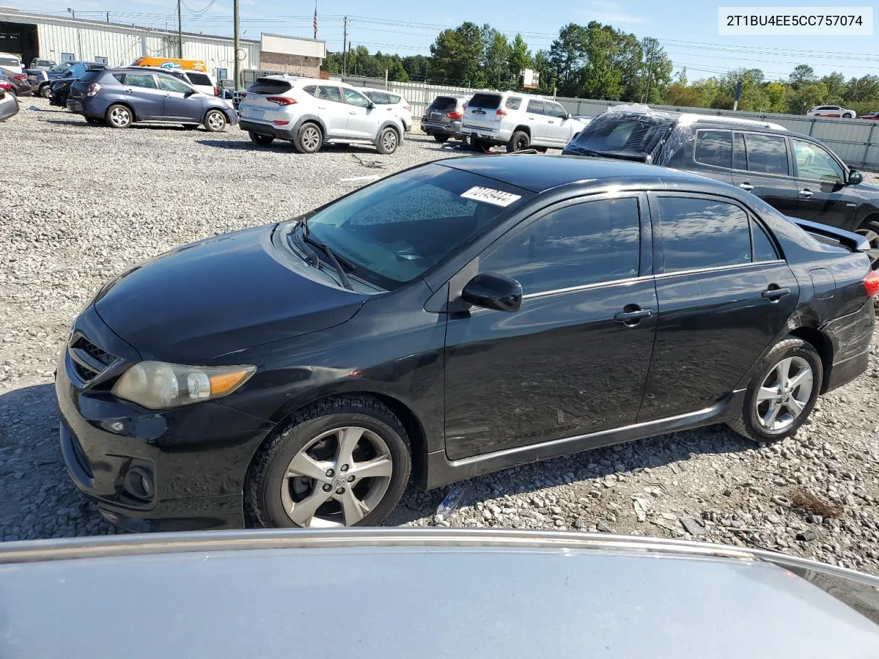 2012 Toyota Corolla Base VIN: 2T1BU4EE5CC757074 Lot: 70149444