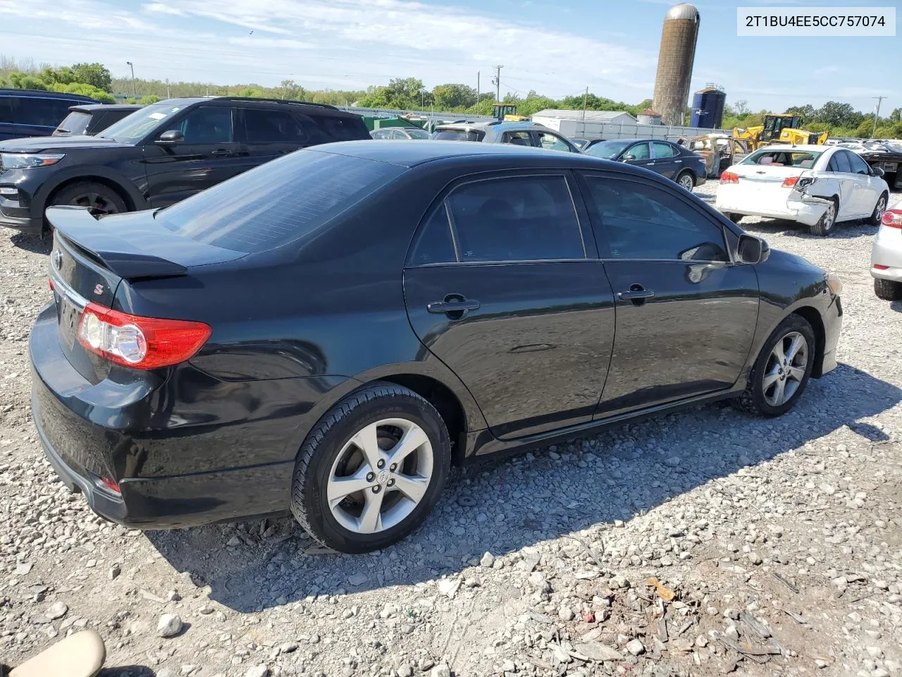 2012 Toyota Corolla Base VIN: 2T1BU4EE5CC757074 Lot: 70149444