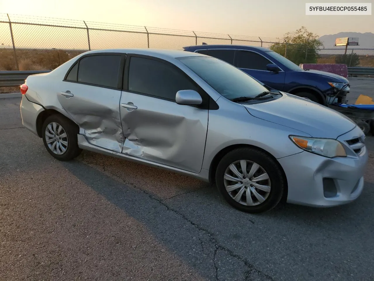 2012 Toyota Corolla Base VIN: 5YFBU4EE0CP055485 Lot: 70444034