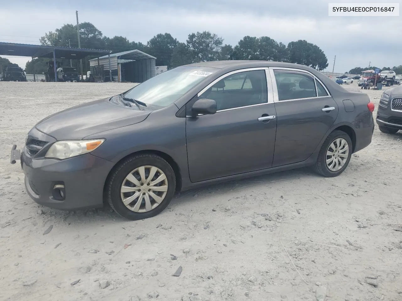 2012 Toyota Corolla Base VIN: 5YFBU4EE0CP016847 Lot: 70493634