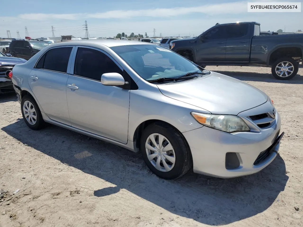 2012 Toyota Corolla Base VIN: 5YFBU4EE9CP065674 Lot: 70783074