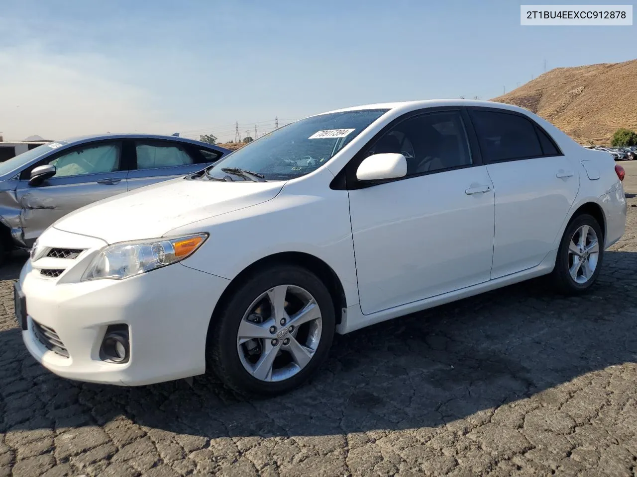 2012 Toyota Corolla Base VIN: 2T1BU4EEXCC912878 Lot: 70917394