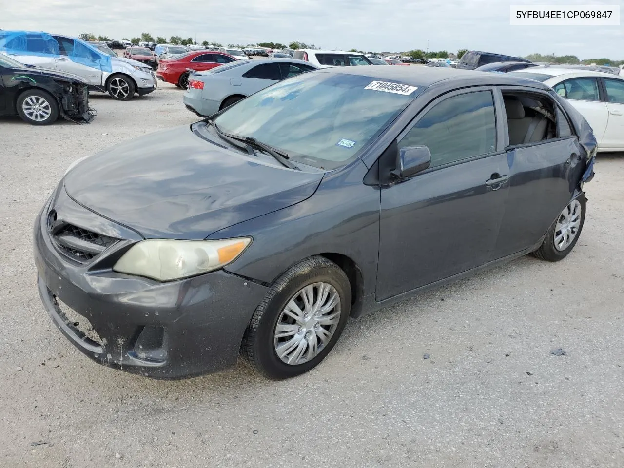 2012 Toyota Corolla Base VIN: 5YFBU4EE1CP069847 Lot: 71045854