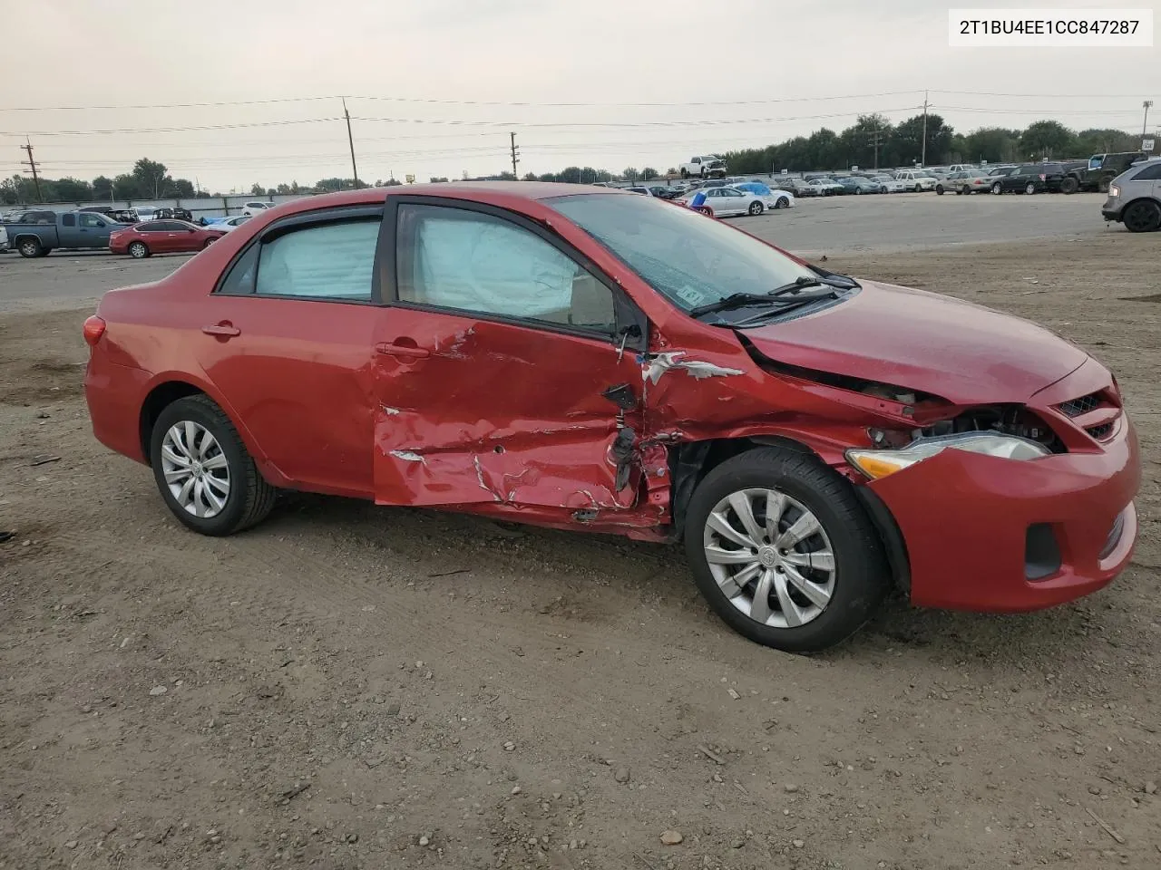 2012 Toyota Corolla Base VIN: 2T1BU4EE1CC847287 Lot: 71115854