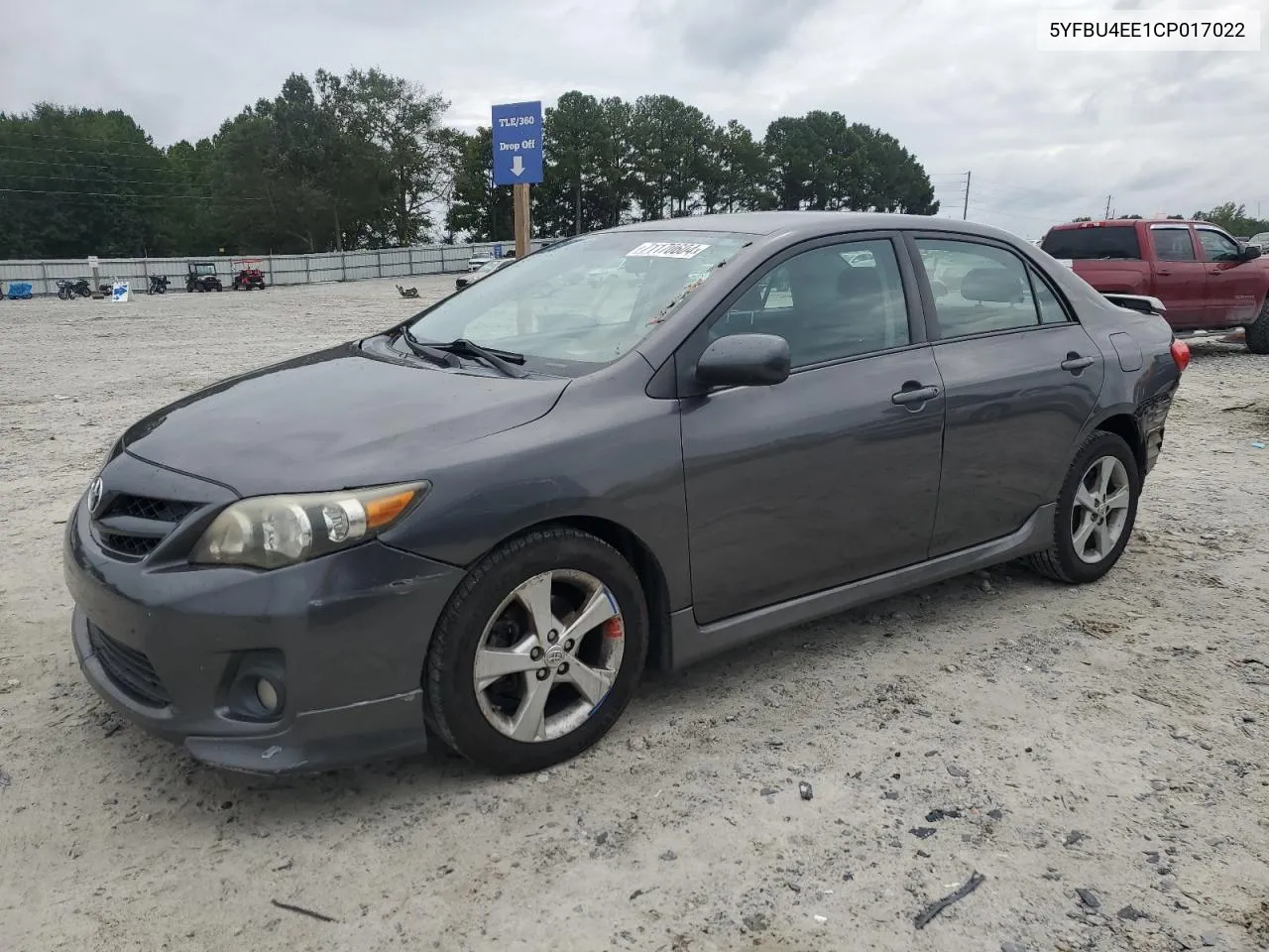 2012 Toyota Corolla Base VIN: 5YFBU4EE1CP017022 Lot: 71170604