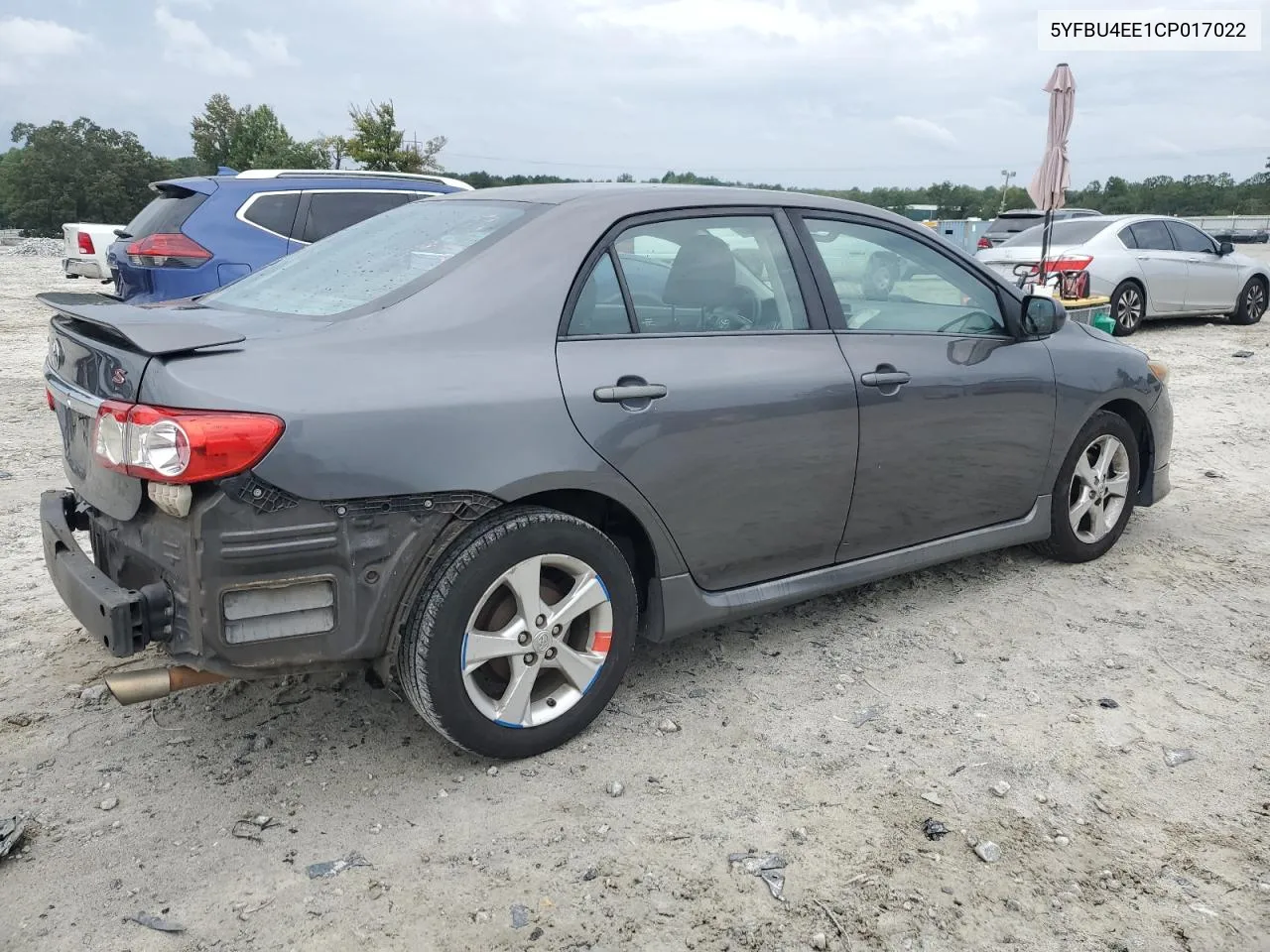 2012 Toyota Corolla Base VIN: 5YFBU4EE1CP017022 Lot: 71170604