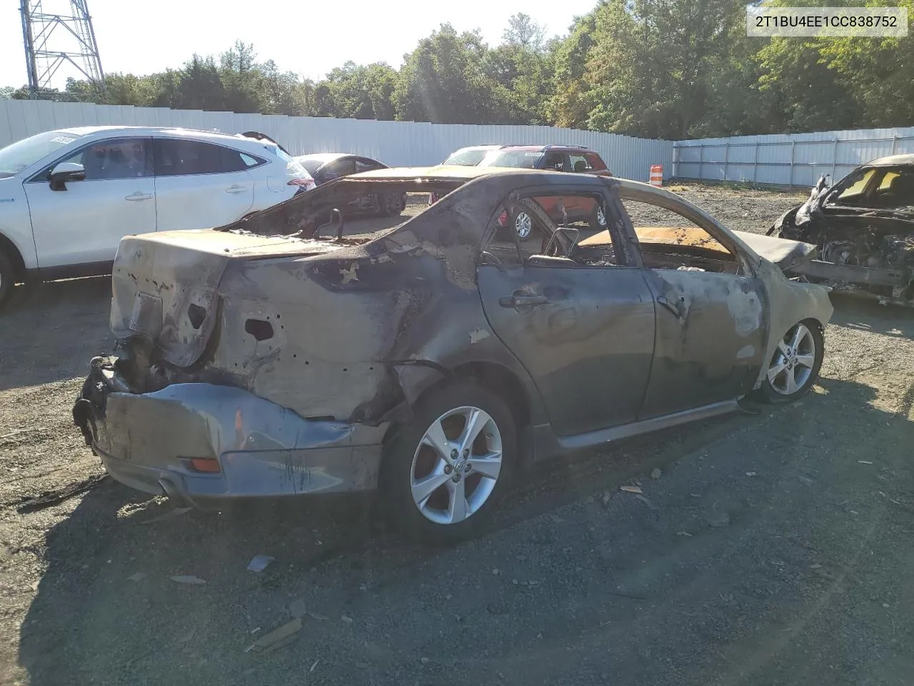 2012 Toyota Corolla Base VIN: 2T1BU4EE1CC838752 Lot: 71216884