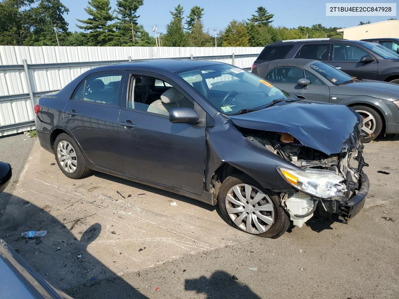 2012 Toyota Corolla Base VIN: 2T1BU4EE2CC847928 Lot: 71233094