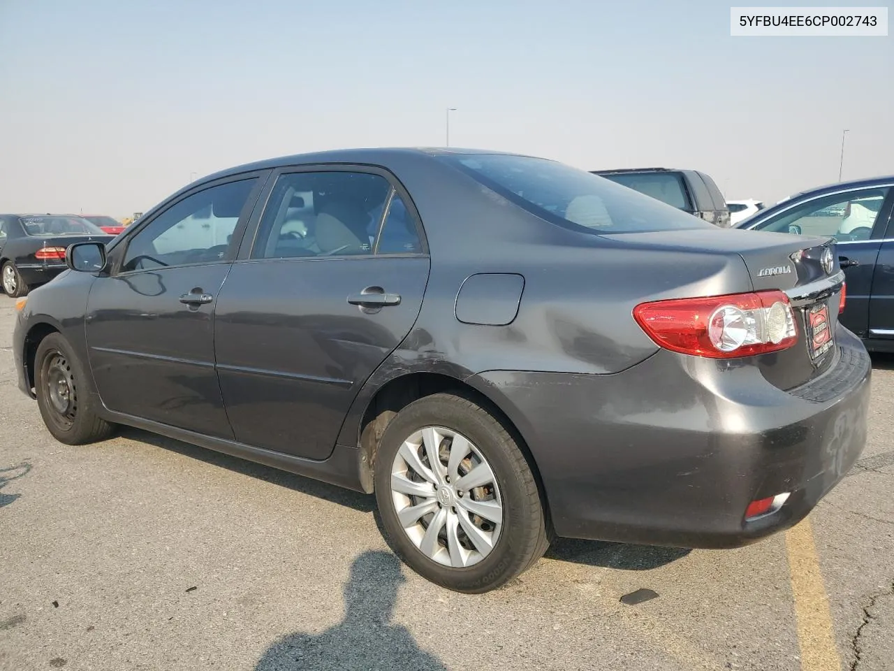 2012 Toyota Corolla Base VIN: 5YFBU4EE6CP002743 Lot: 71262674