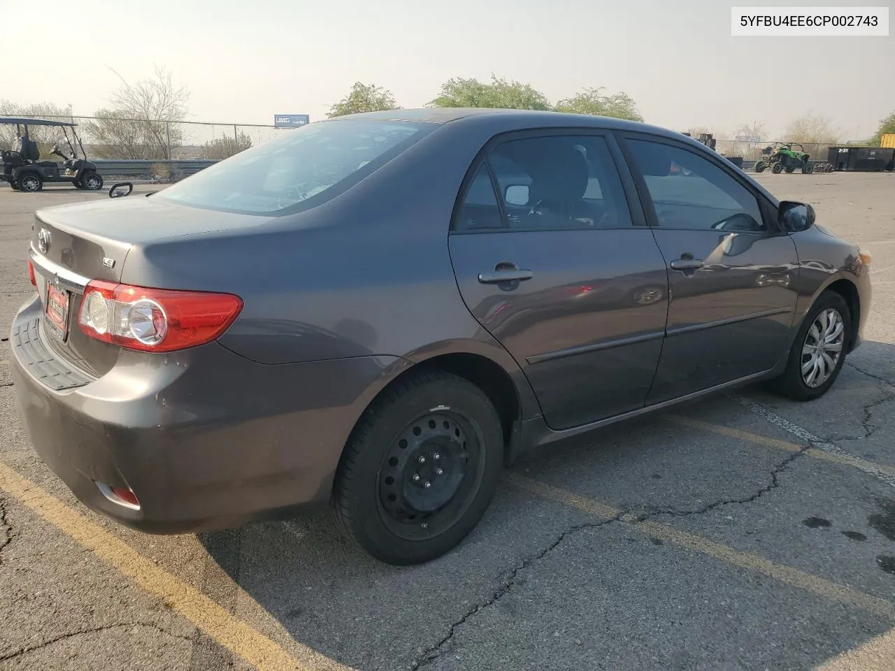 2012 Toyota Corolla Base VIN: 5YFBU4EE6CP002743 Lot: 71262674