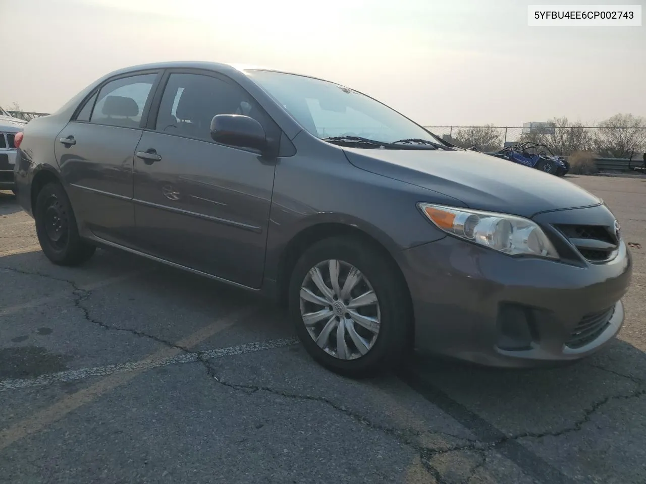 2012 Toyota Corolla Base VIN: 5YFBU4EE6CP002743 Lot: 71262674