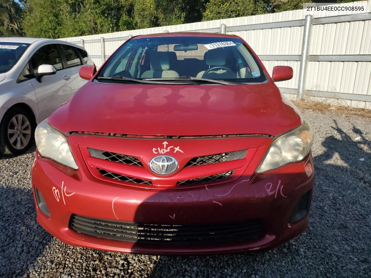 2012 Toyota Corolla Base VIN: 2T1BU4EE0CC908595 Lot: 71316364