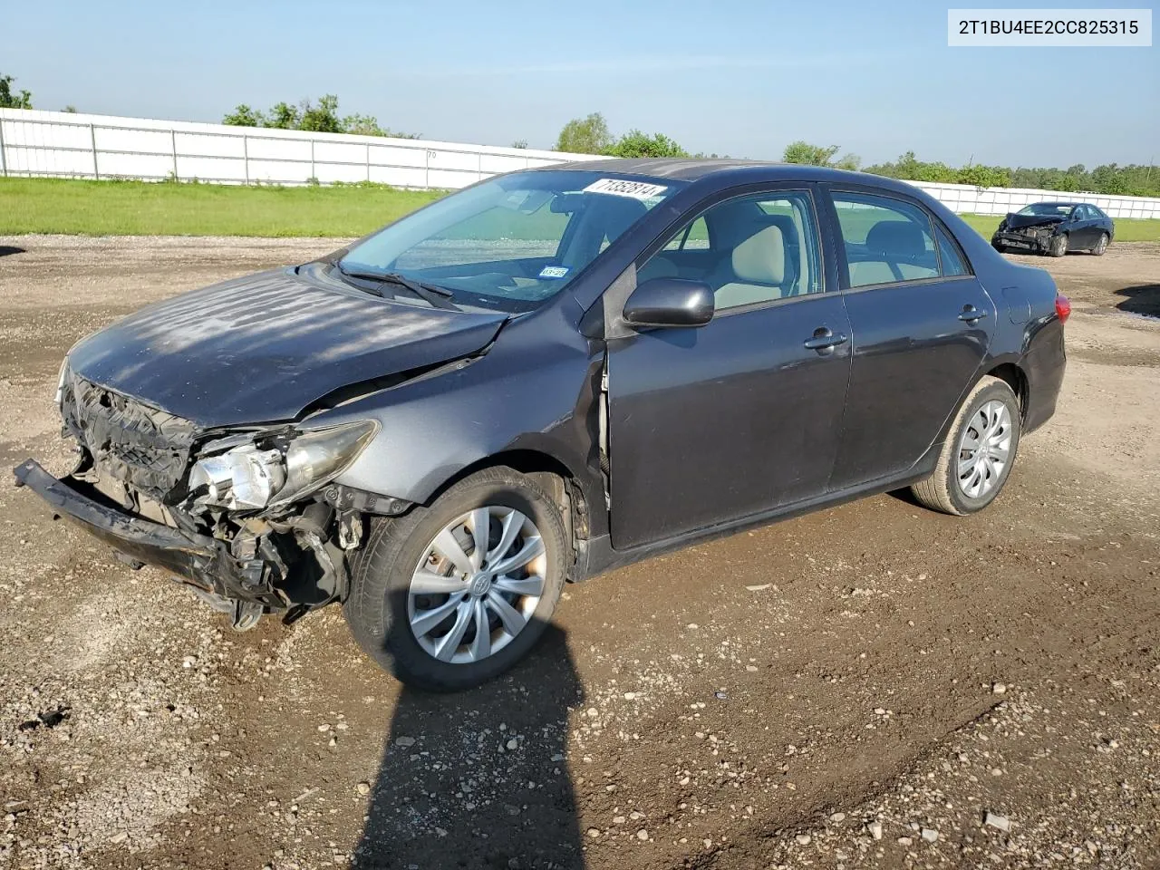 2T1BU4EE2CC825315 2012 Toyota Corolla Base