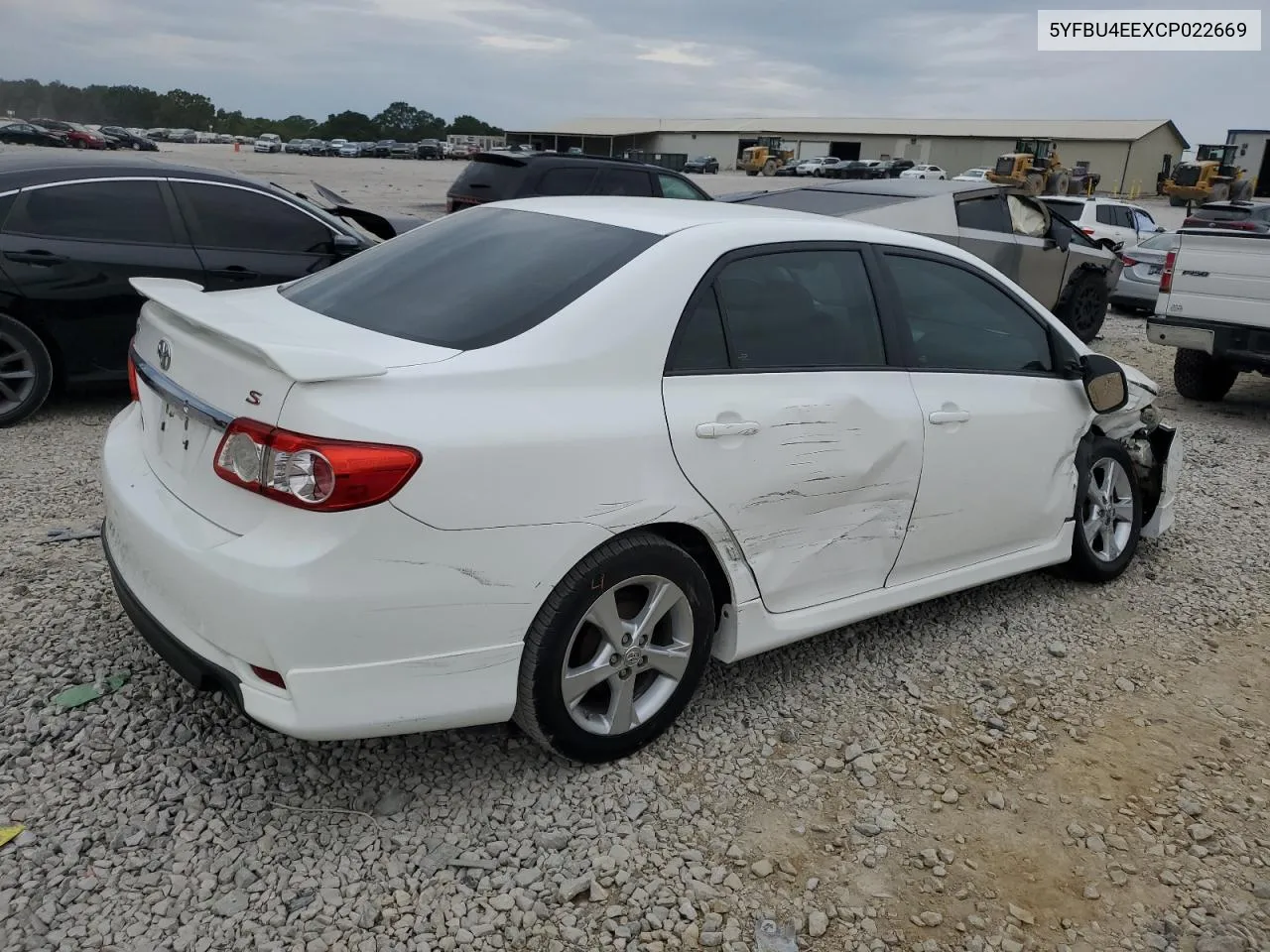 2012 Toyota Corolla Base VIN: 5YFBU4EEXCP022669 Lot: 71421944