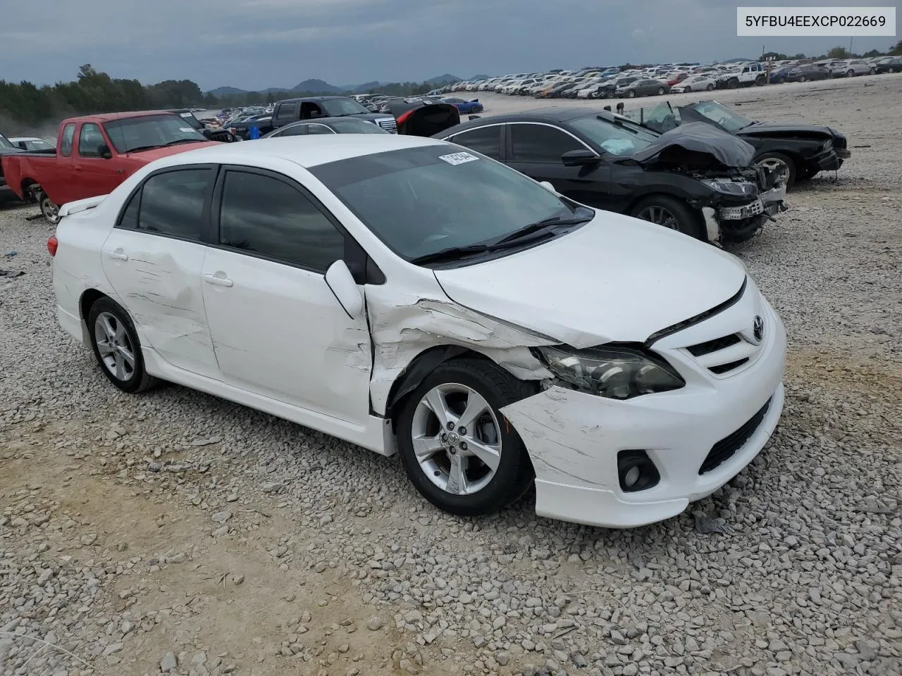 2012 Toyota Corolla Base VIN: 5YFBU4EEXCP022669 Lot: 71421944