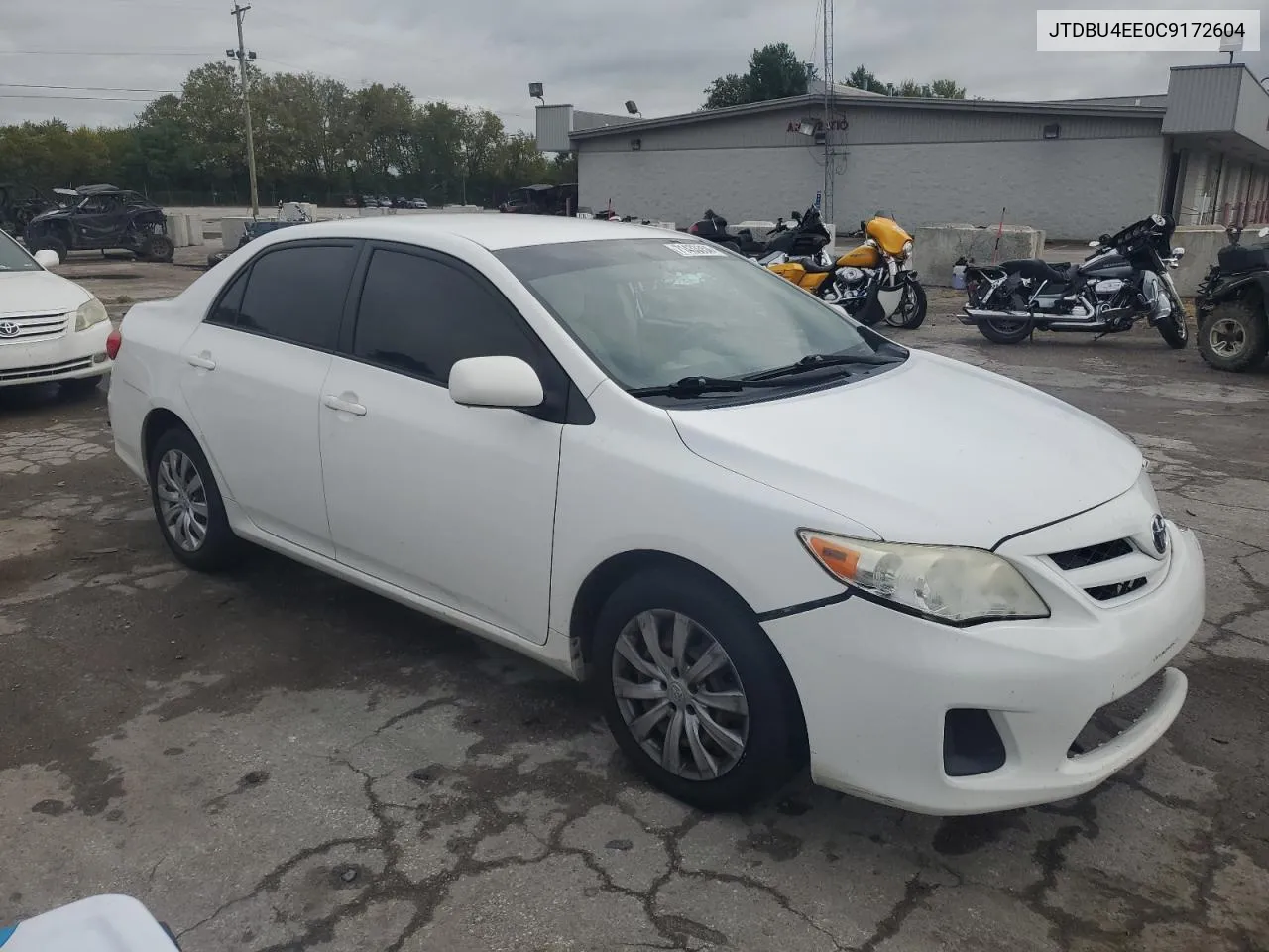 2012 Toyota Corolla Base VIN: JTDBU4EE0C9172604 Lot: 71433354