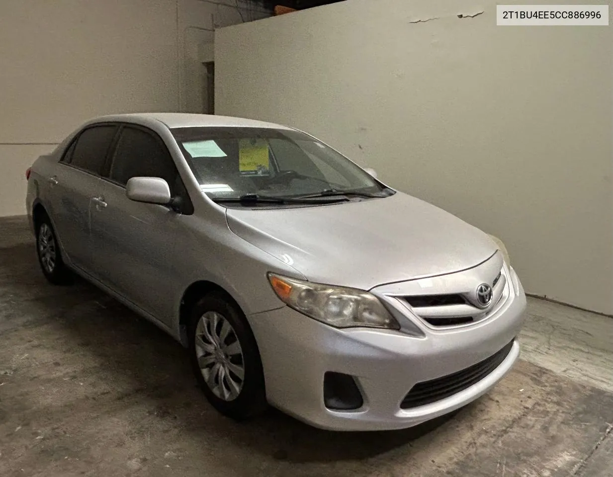 2012 Toyota Corolla Base VIN: 2T1BU4EE5CC886996 Lot: 71499334