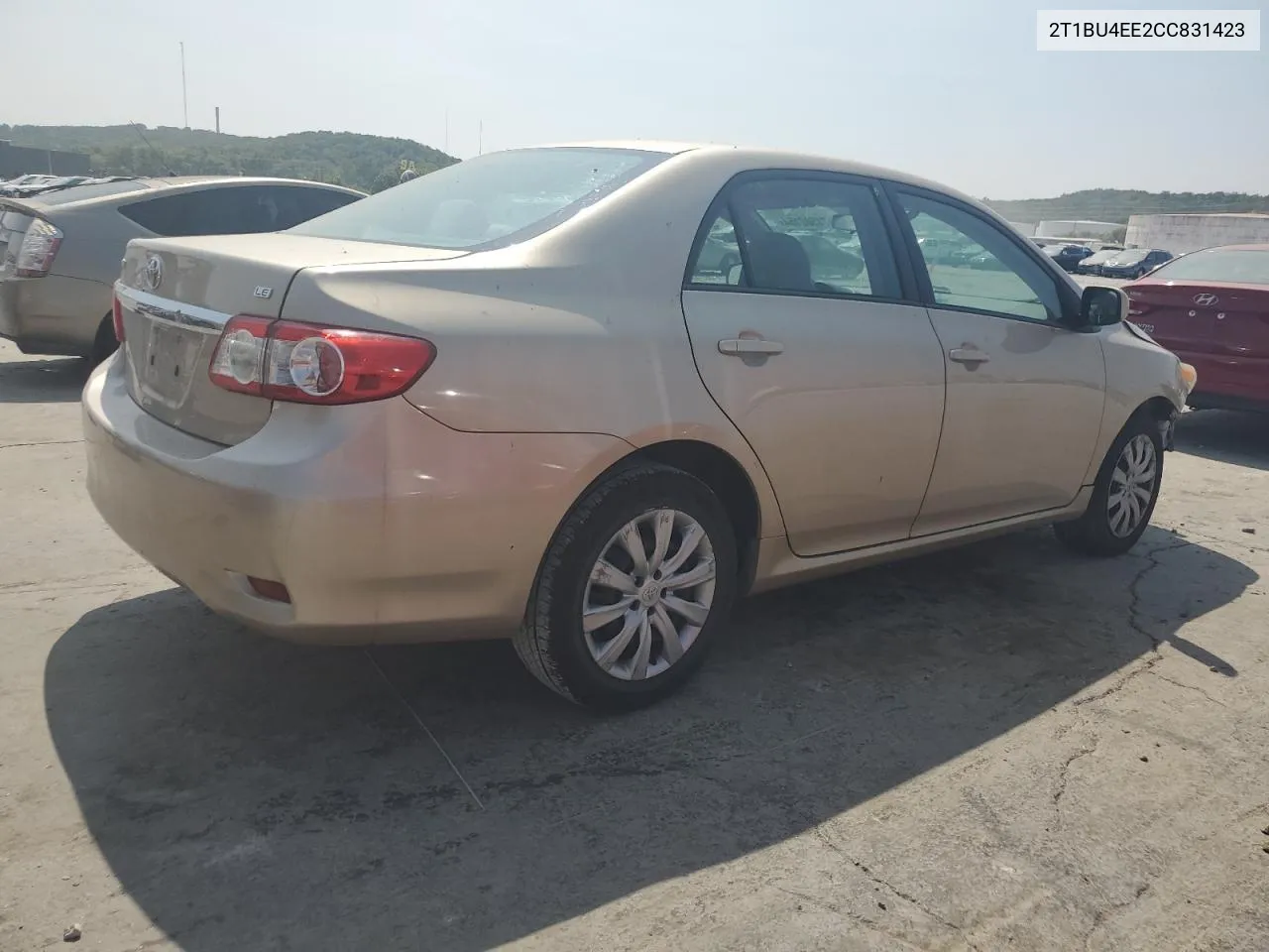 2012 Toyota Corolla Base VIN: 2T1BU4EE2CC831423 Lot: 71502154