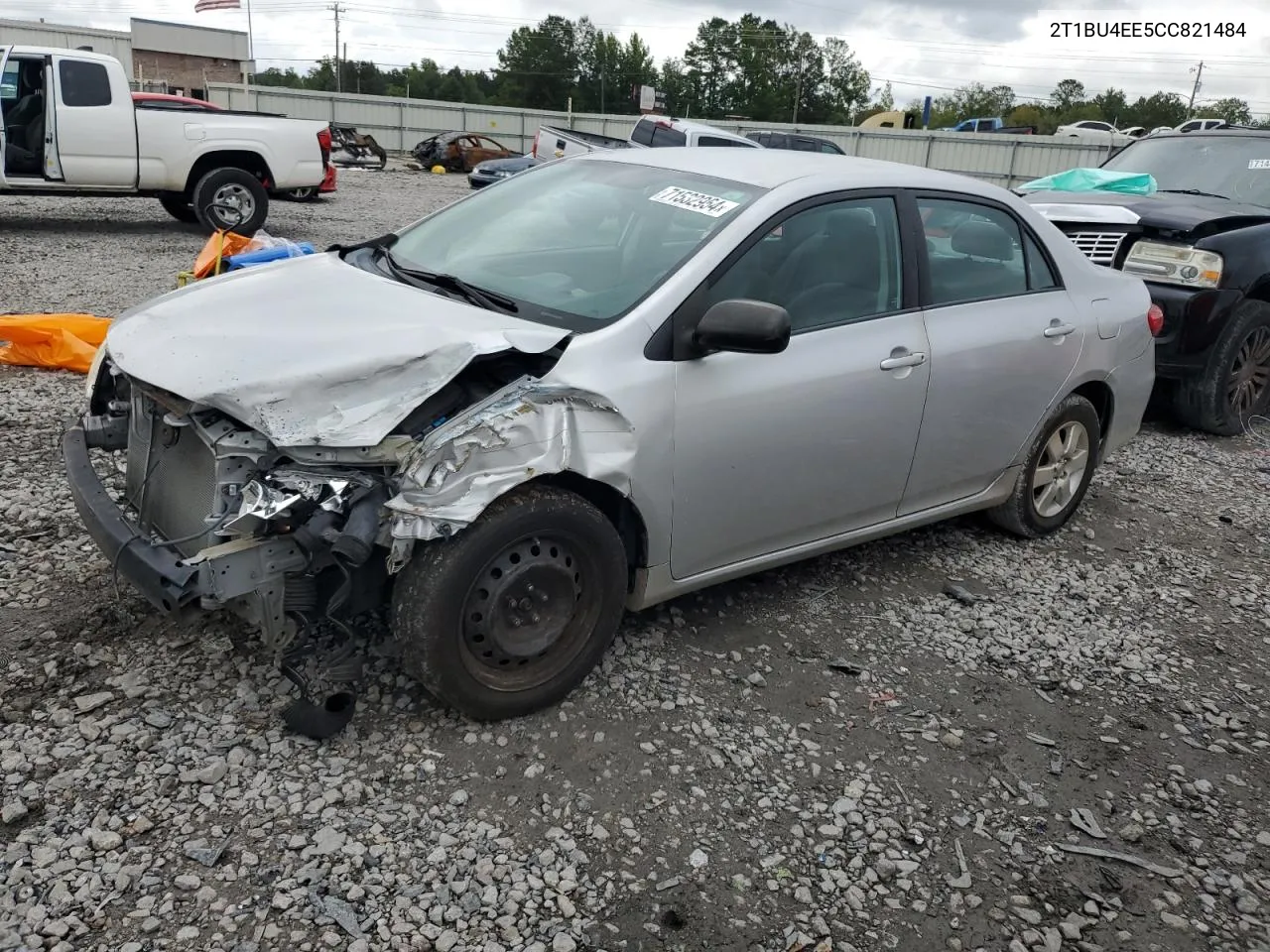 2012 Toyota Corolla Base VIN: 2T1BU4EE5CC821484 Lot: 71532954