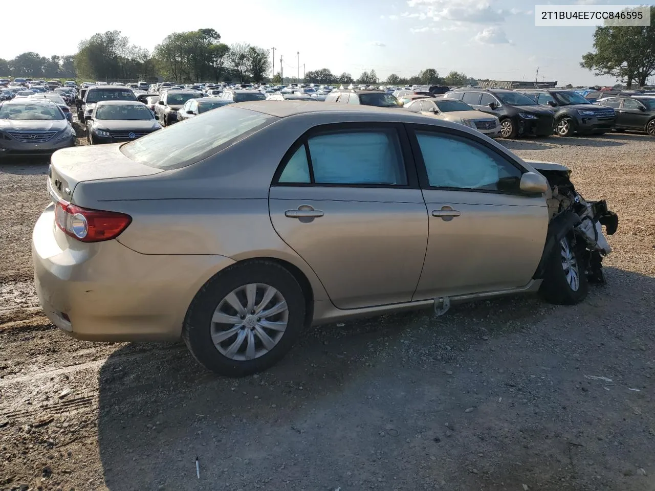 2012 Toyota Corolla Base VIN: 2T1BU4EE7CC846595 Lot: 71875594