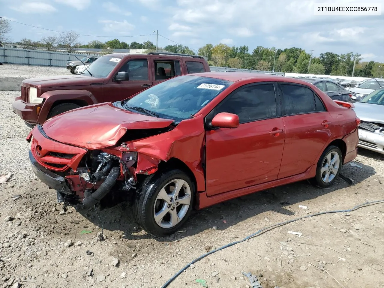 2012 Toyota Corolla Base VIN: 2T1BU4EEXCC856778 Lot: 71989144