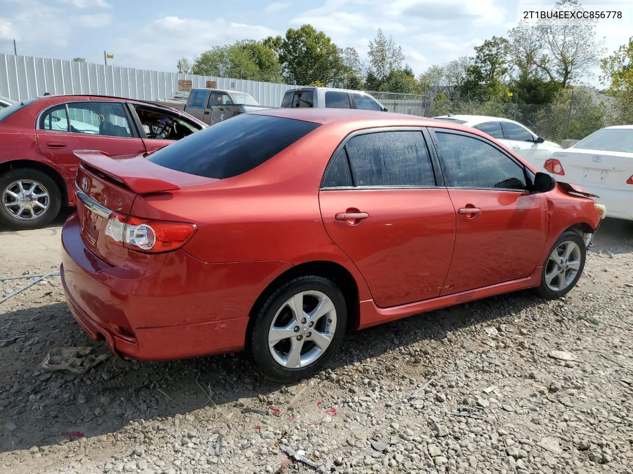 2012 Toyota Corolla Base VIN: 2T1BU4EEXCC856778 Lot: 71989144