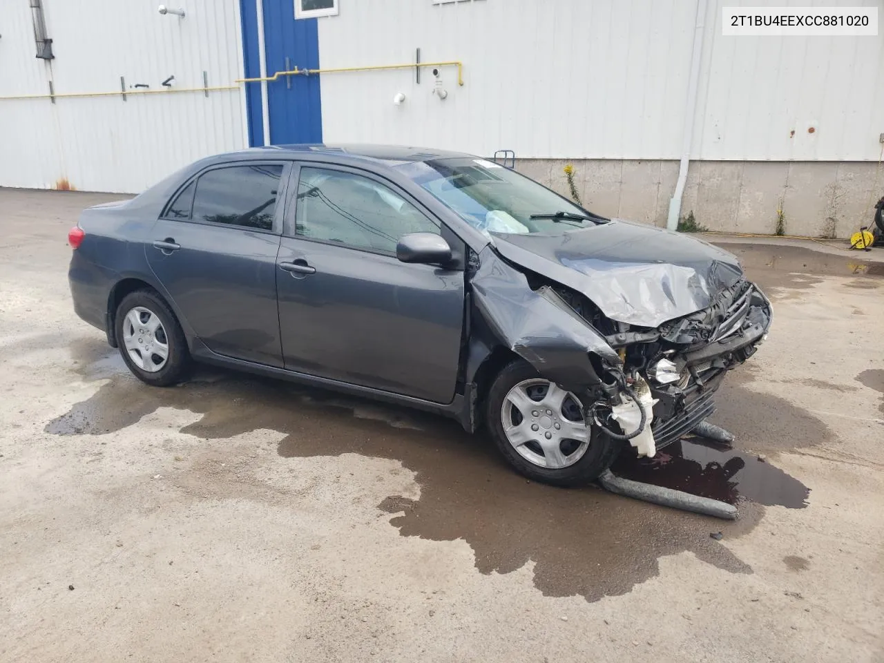 2012 Toyota Corolla Base VIN: 2T1BU4EEXCC881020 Lot: 72153384