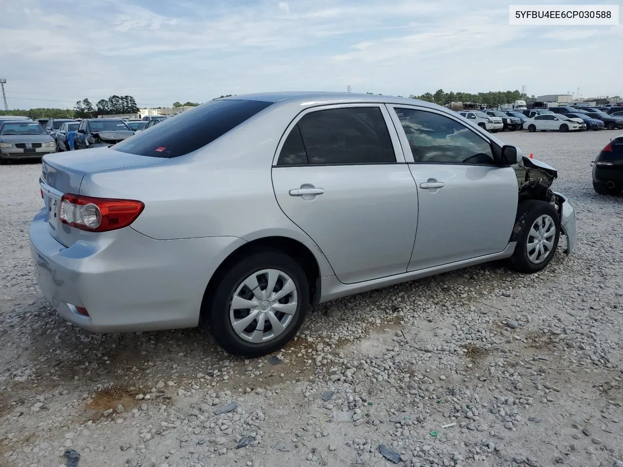 2012 Toyota Corolla Base VIN: 5YFBU4EE6CP030588 Lot: 72254974