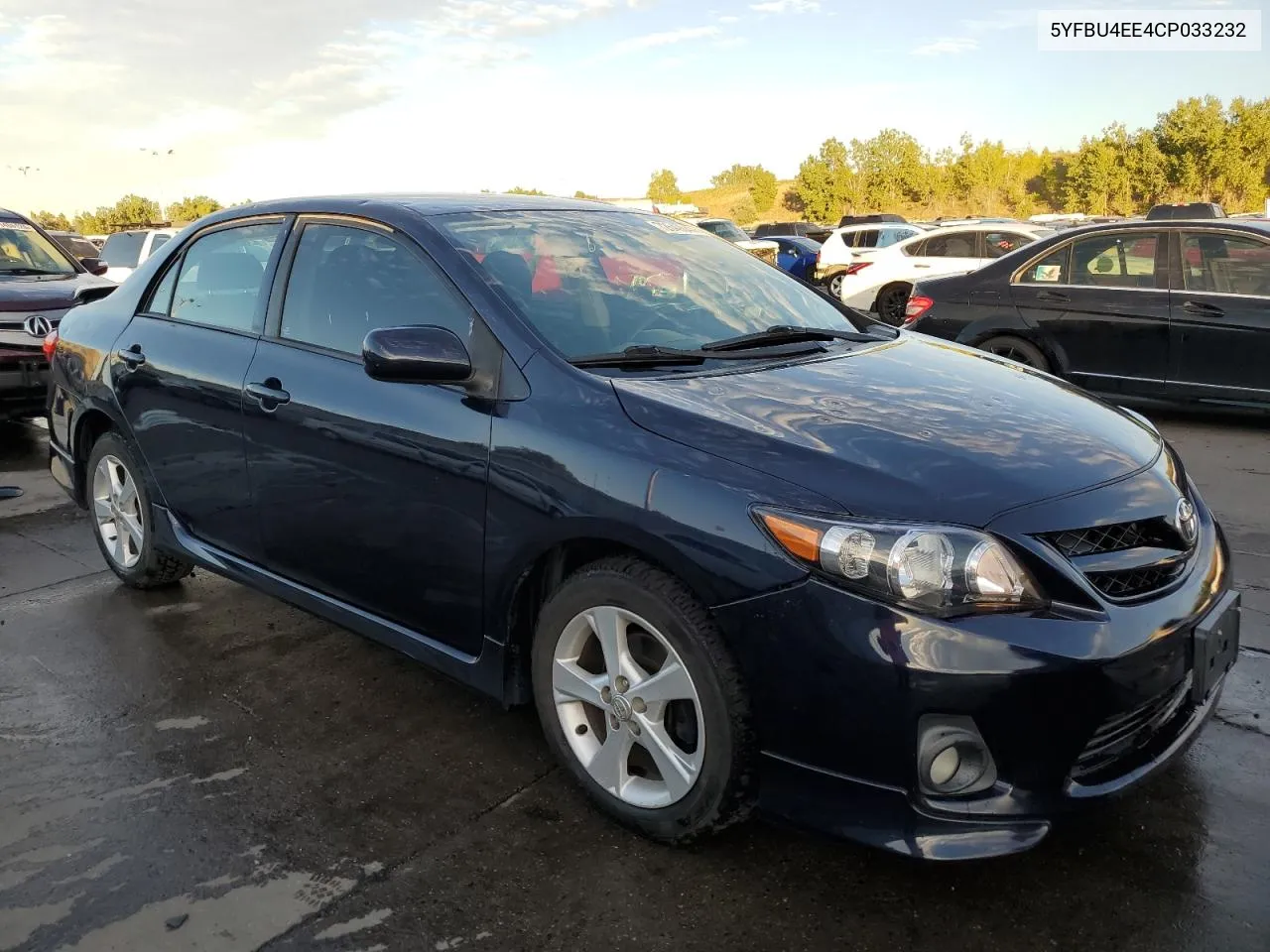 2012 Toyota Corolla Base VIN: 5YFBU4EE4CP033232 Lot: 72649044