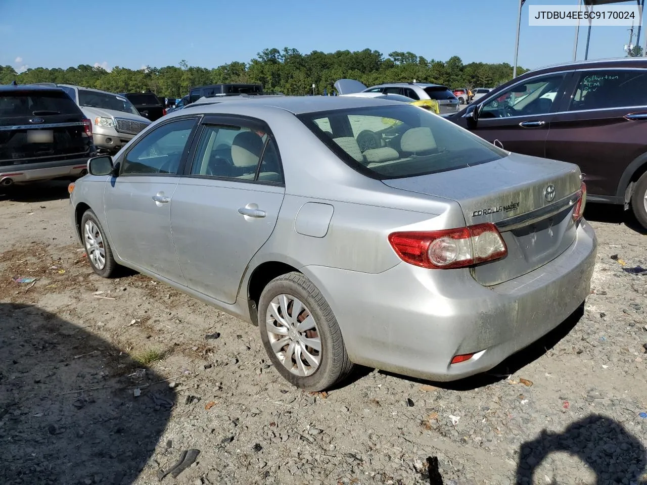 2012 Toyota Corolla Base VIN: JTDBU4EE5C9170024 Lot: 72657674