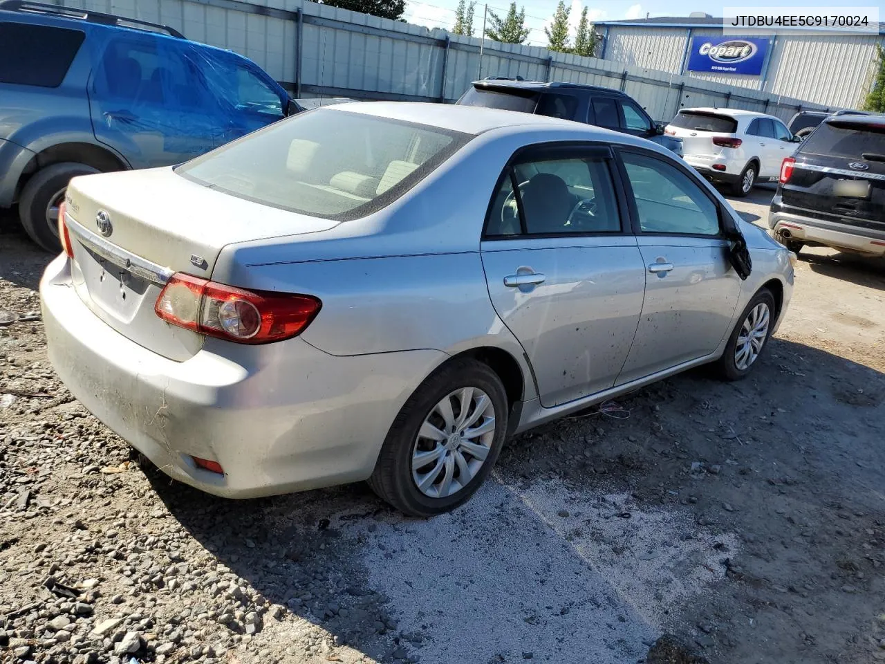 2012 Toyota Corolla Base VIN: JTDBU4EE5C9170024 Lot: 72657674