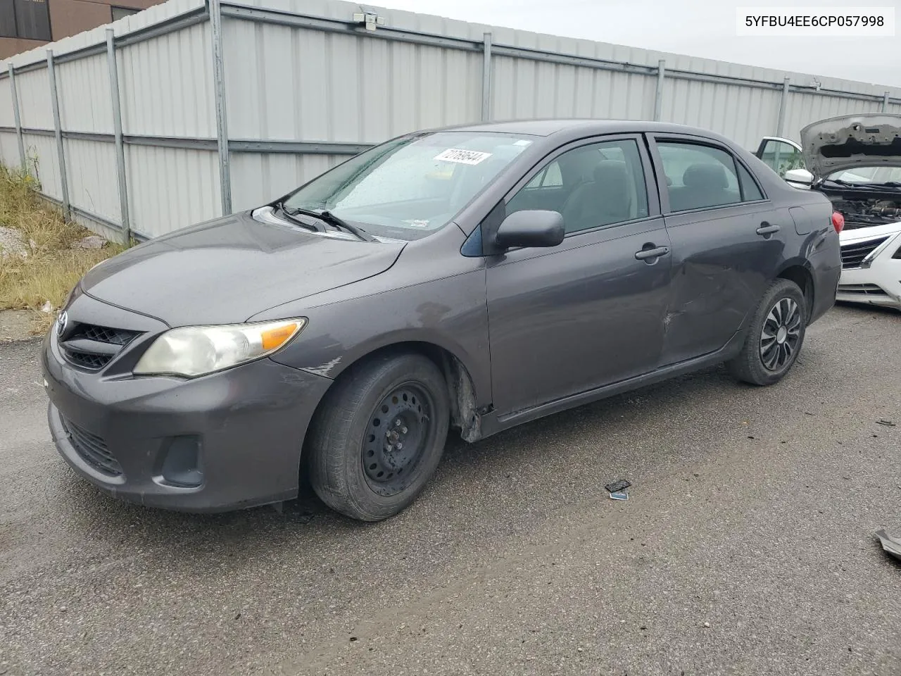 2012 Toyota Corolla Base VIN: 5YFBU4EE6CP057998 Lot: 72769644