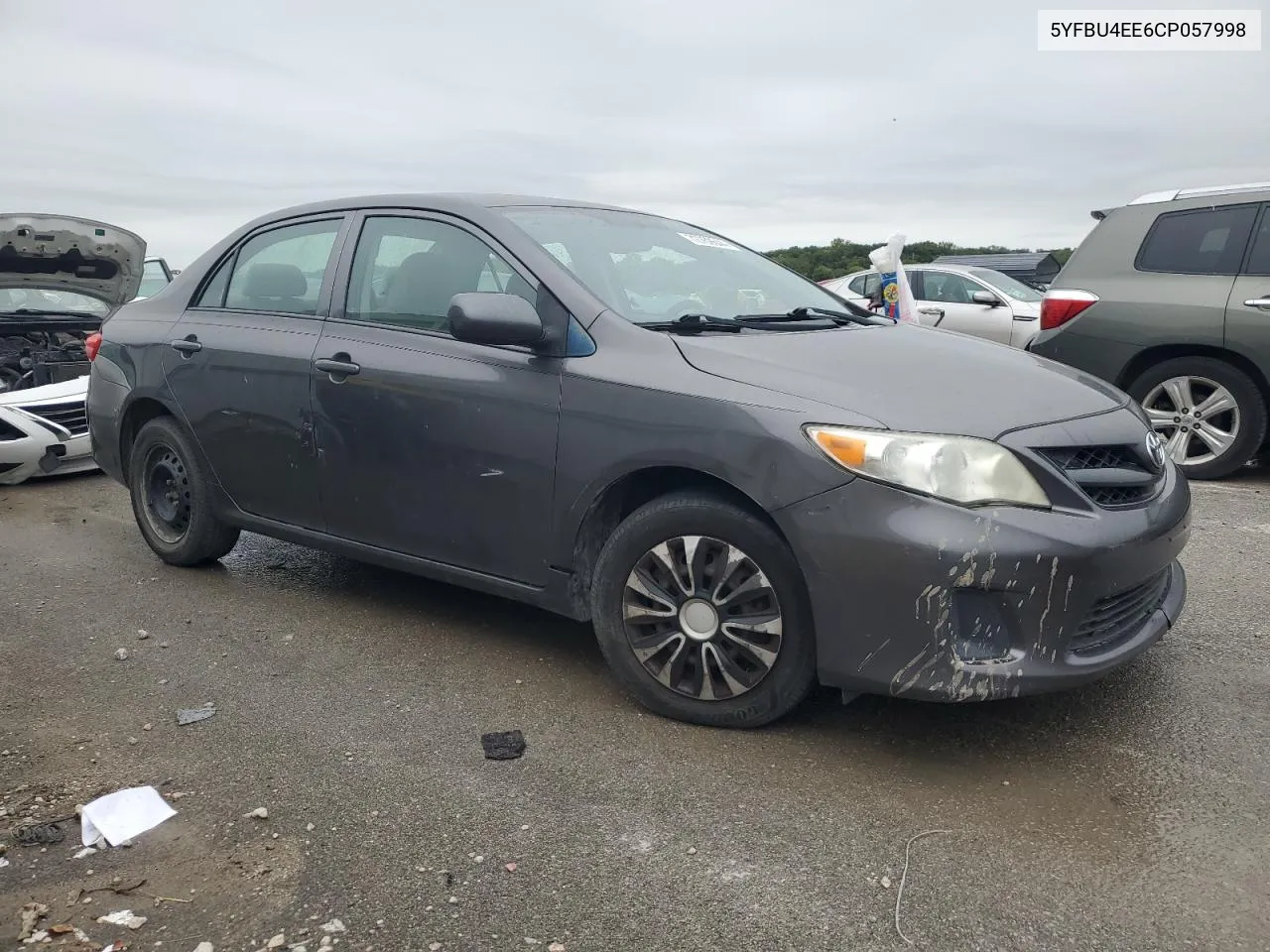 2012 Toyota Corolla Base VIN: 5YFBU4EE6CP057998 Lot: 72769644