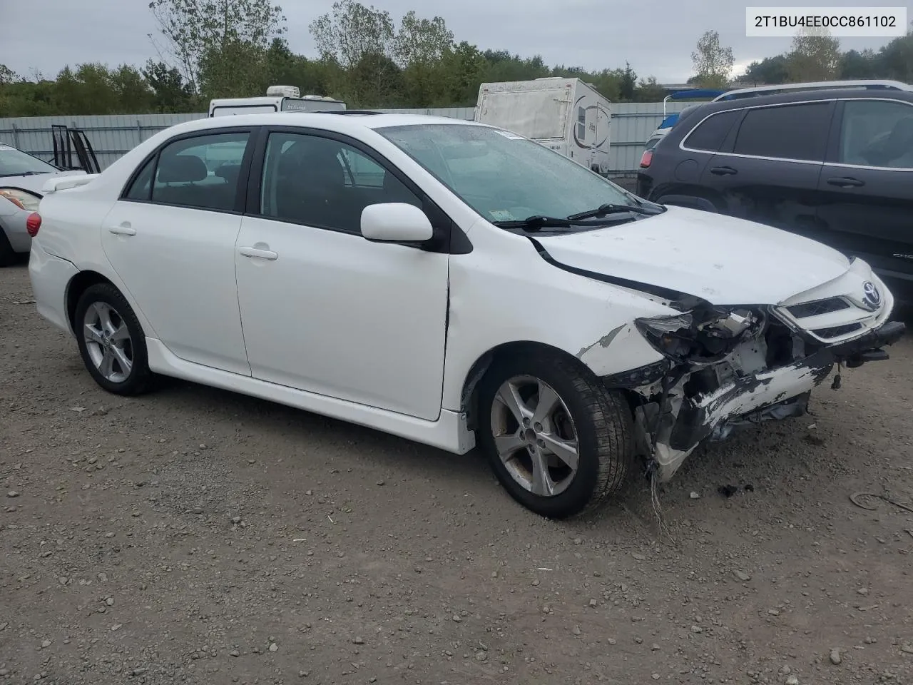 2012 Toyota Corolla Base VIN: 2T1BU4EE0CC861102 Lot: 72973134