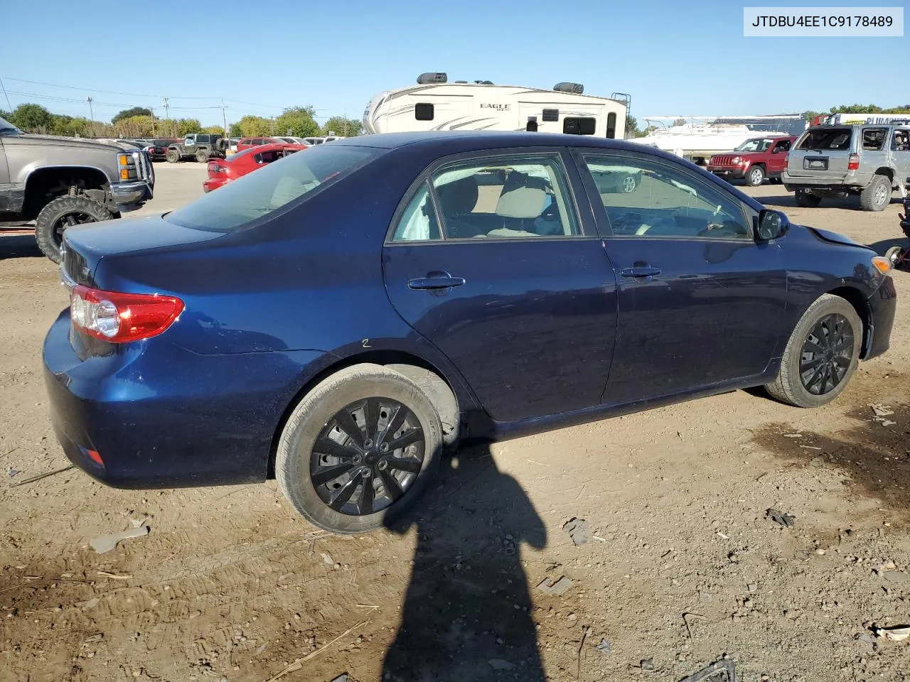 2012 Toyota Corolla Base VIN: JTDBU4EE1C9178489 Lot: 73151894