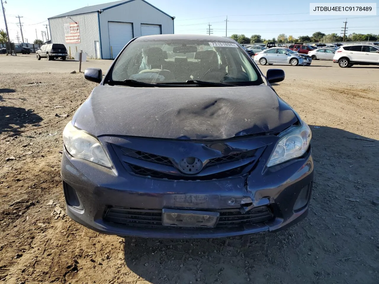 2012 Toyota Corolla Base VIN: JTDBU4EE1C9178489 Lot: 73151894