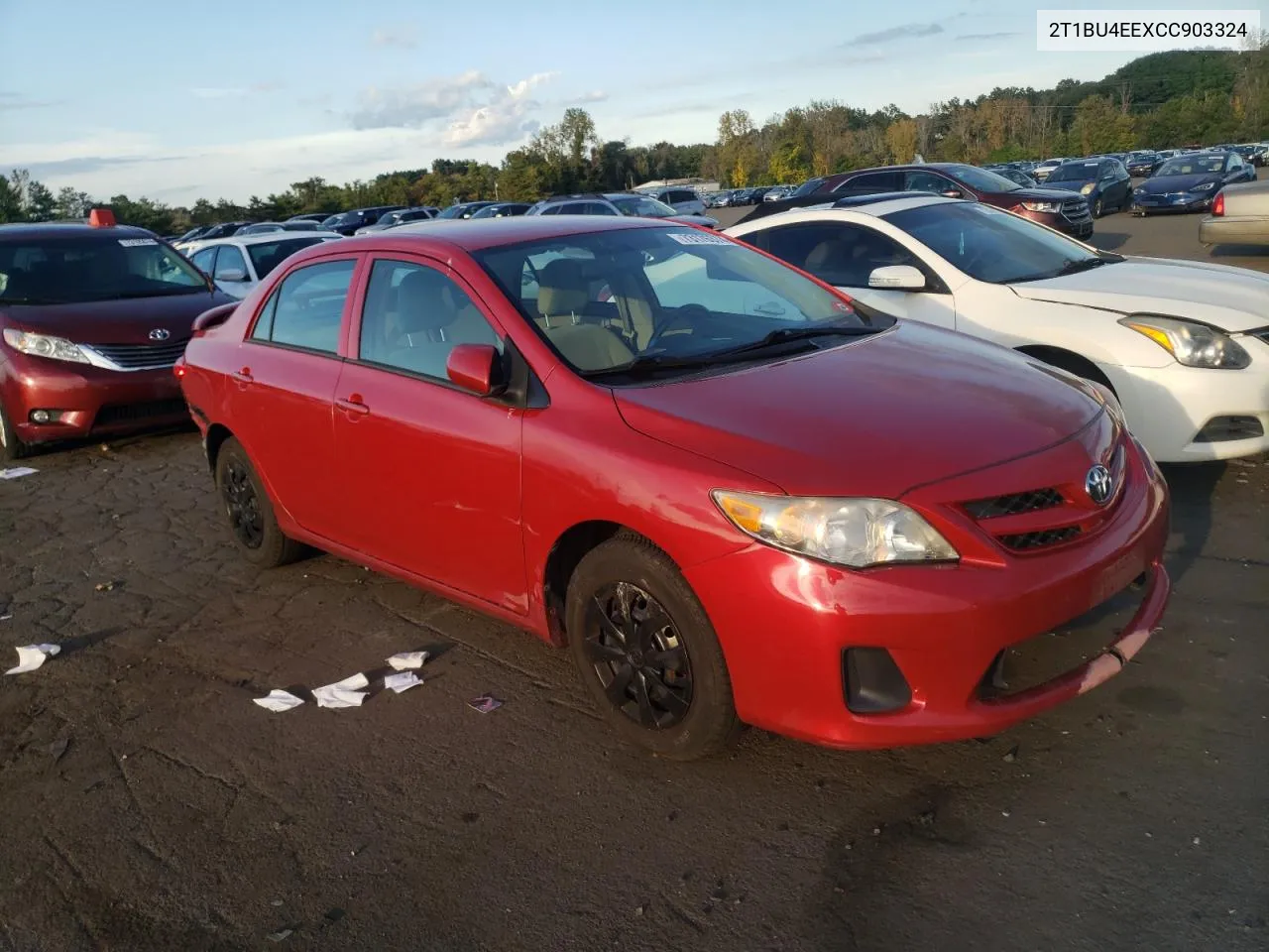 2012 Toyota Corolla Base VIN: 2T1BU4EEXCC903324 Lot: 73176374