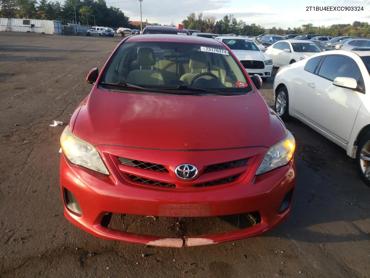 2012 Toyota Corolla Base VIN: 2T1BU4EEXCC903324 Lot: 73176374